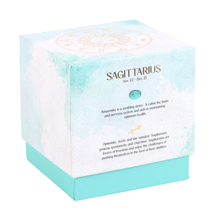 Sagittarius Amazonite Candle