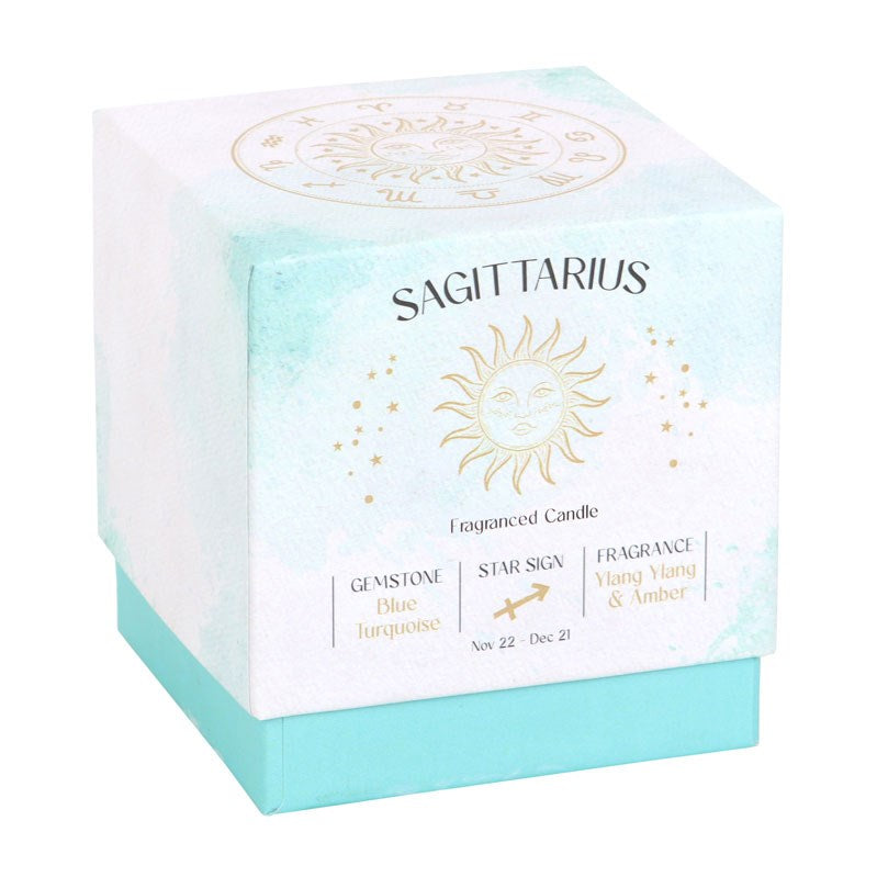 Sagittarius Amazonite Candle