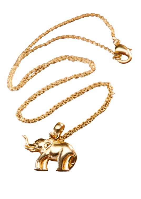 Gold Elephant Necklace