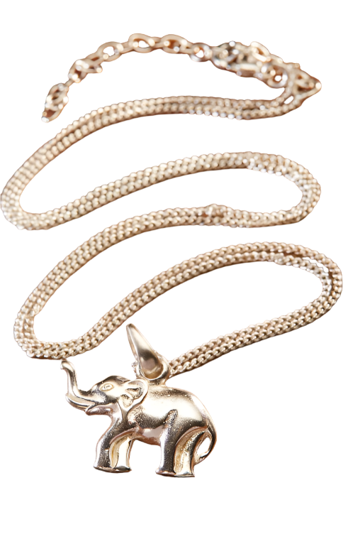 Silver Elephant Necklace