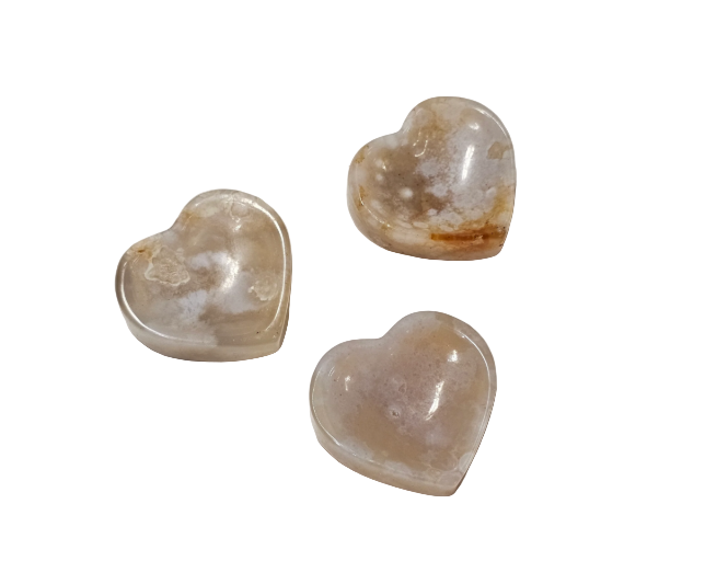 Flower Agate Heart Bowl