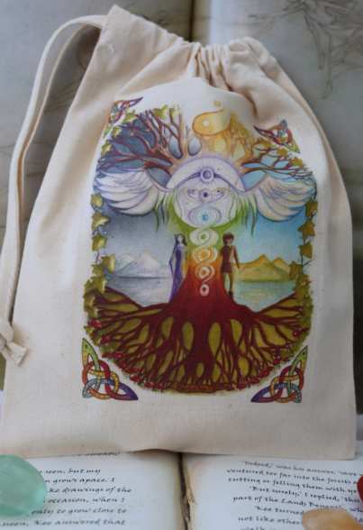 World Tree Tarot Bag or Crystal Pouch