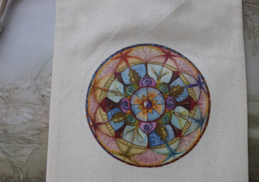 Lifeline Mandala Tarot Bag or Crystal Pouch