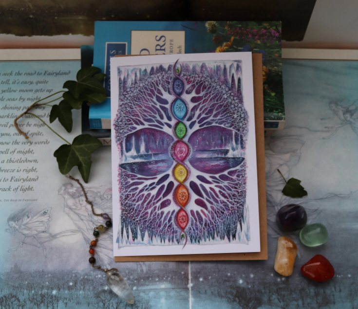 Crystal Tree Greeting Card