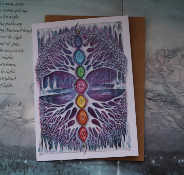 Crystal Tree Greeting Card