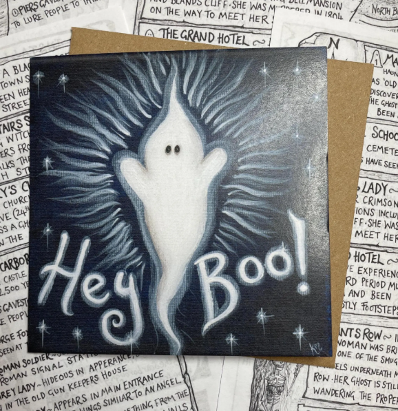 Hey Boo Greeting Card