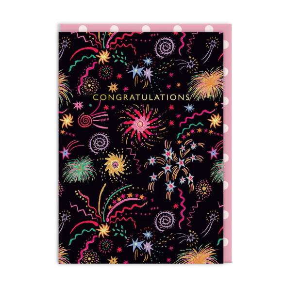 Fireworks Congratulations Card