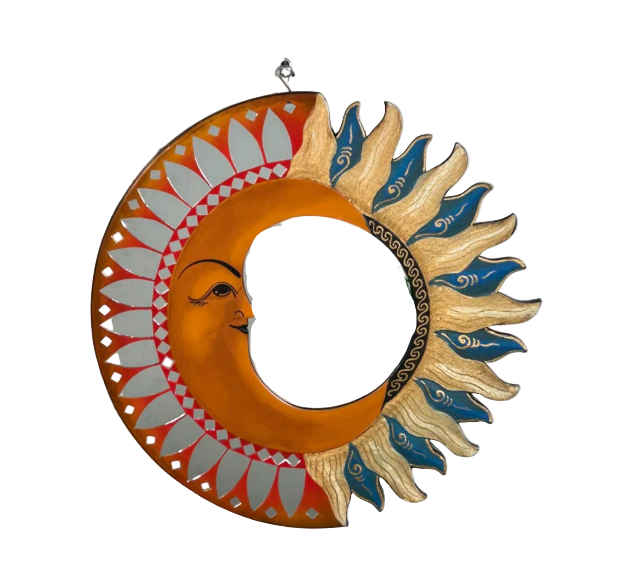 Moon & Star Mirror (Blue & Orange)