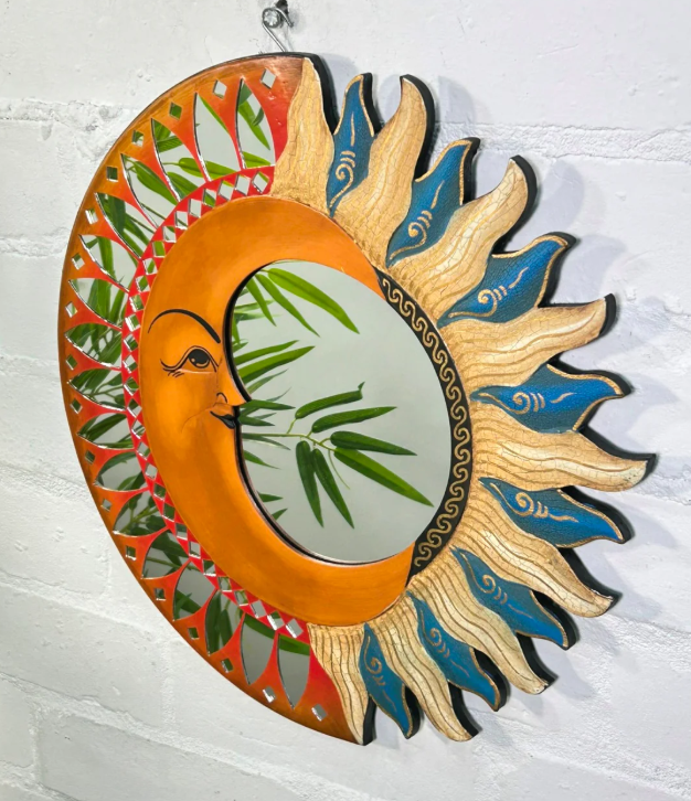 Moon & Star Mirror (Blue & Orange)
