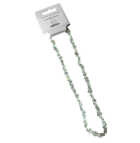 Rainbow Fluorite Chip Necklace