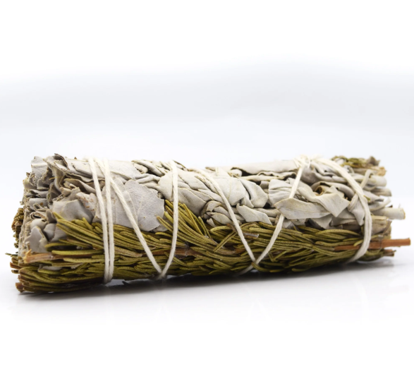 White Sage & Rosemary Smudge (4 Inch)
