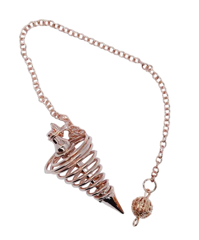 Spiral Rose Gold Pendulum
