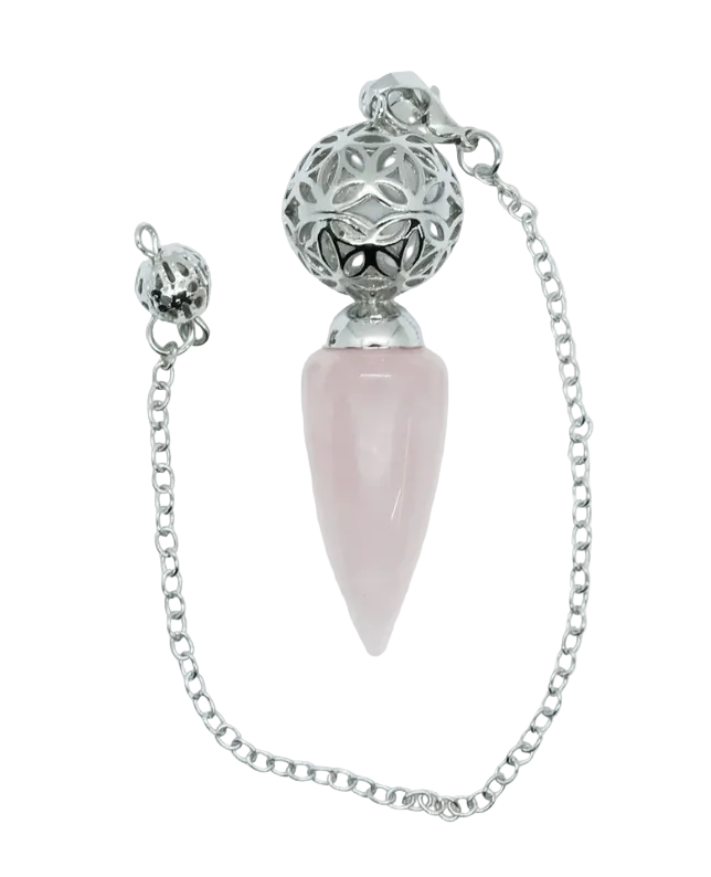 Rose Quartz Ball Pendulum
