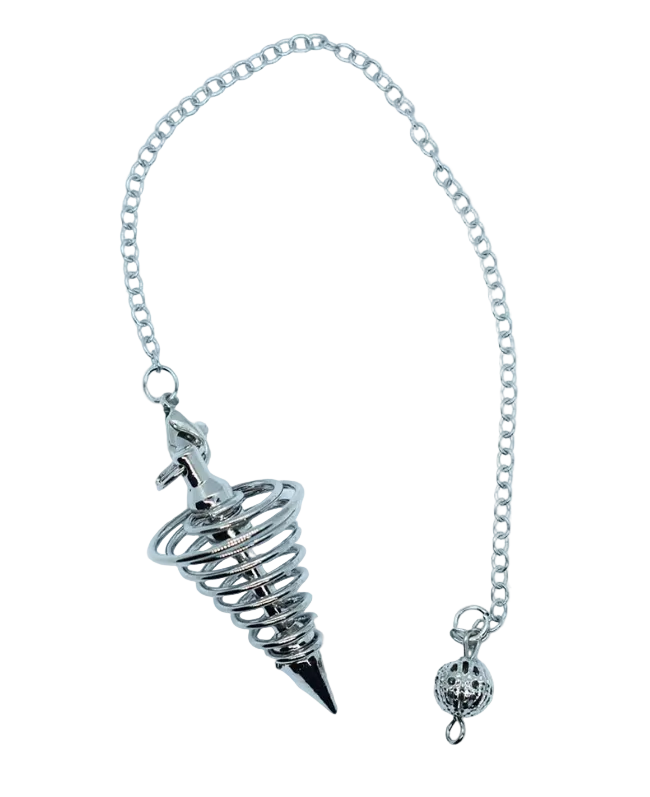 Spiral Silver Pendulum