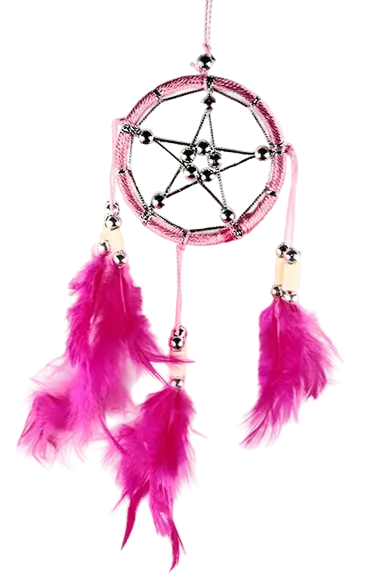 Pink Pentagram Dreamcatcher (6cm)