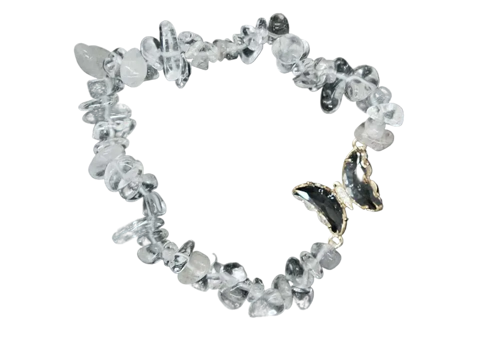 Clear Quartz Butterfly Bracelets