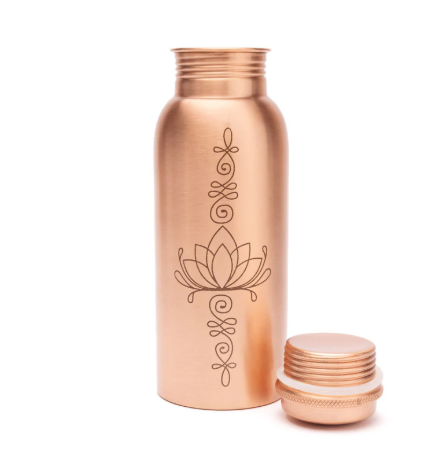 Copper Lotus Bottle (500ml)