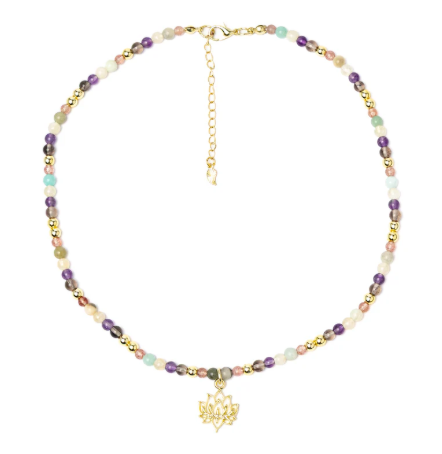 Crystal Lotus Necklace