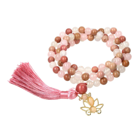Mala Lotus Crystal (108 Beads)