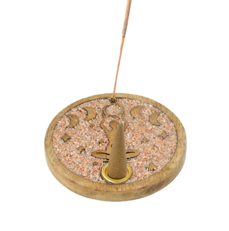 Mango Wood Incense Cone Holders