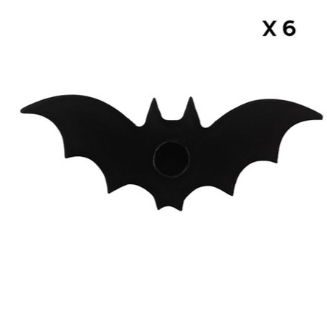 Black Bat Candle Holder