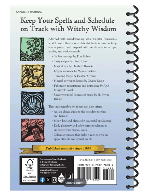 Llewellyn's 2027 Witches' Datebook (Spiral)