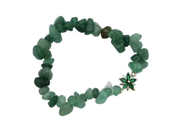 Green Avenutrine Flower Bracelet