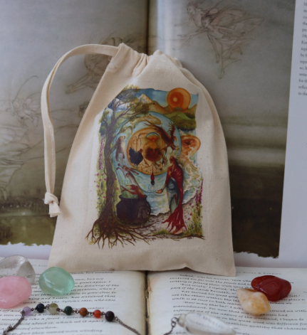 Cerridwen's Spell Tarot Bag or Crystal Pouch