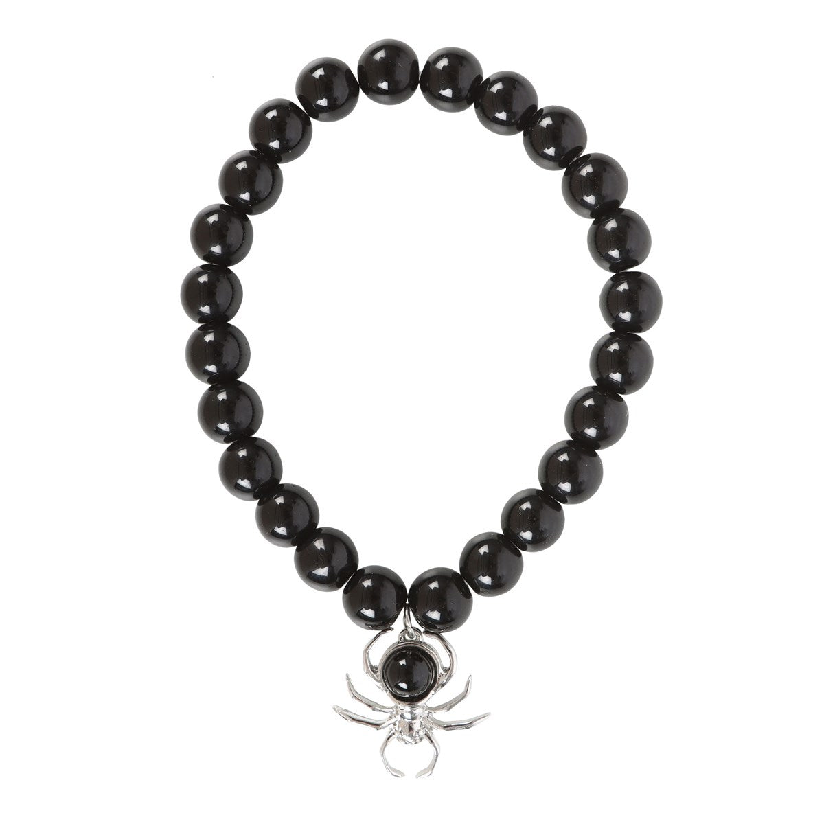 Obsidian Spider Bracelet