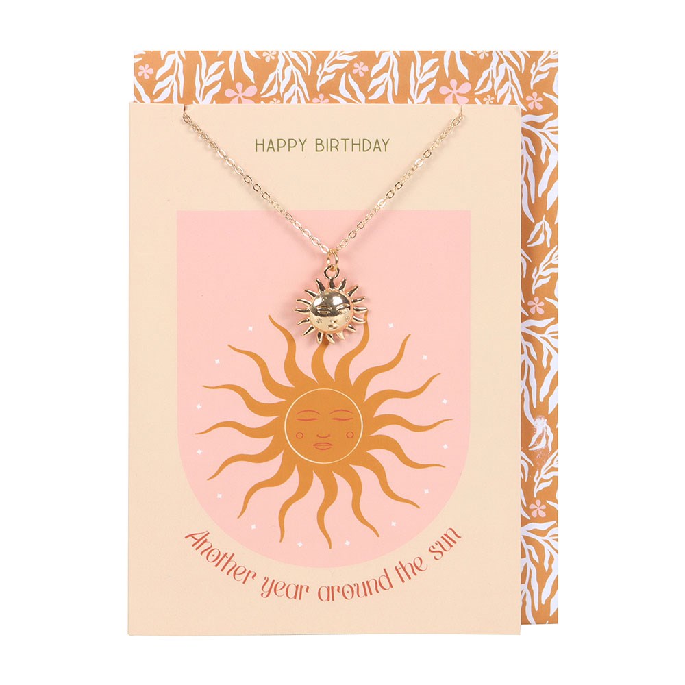 Sun Necklace Greeting Card