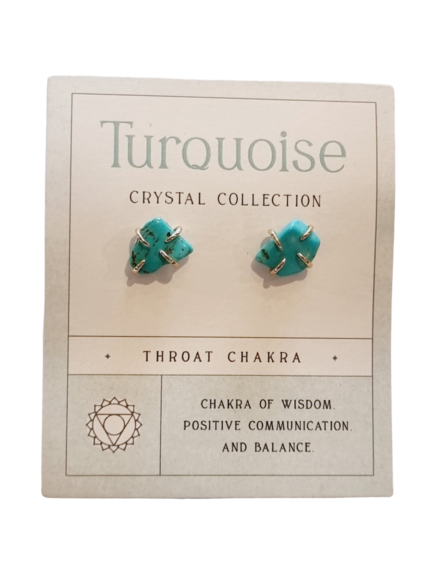 Turquoise Throat Chakra Earrings