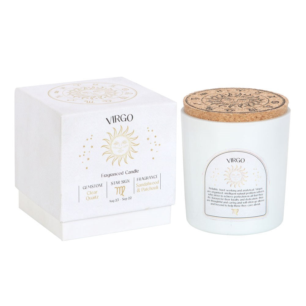 Virgo Quartz Candle