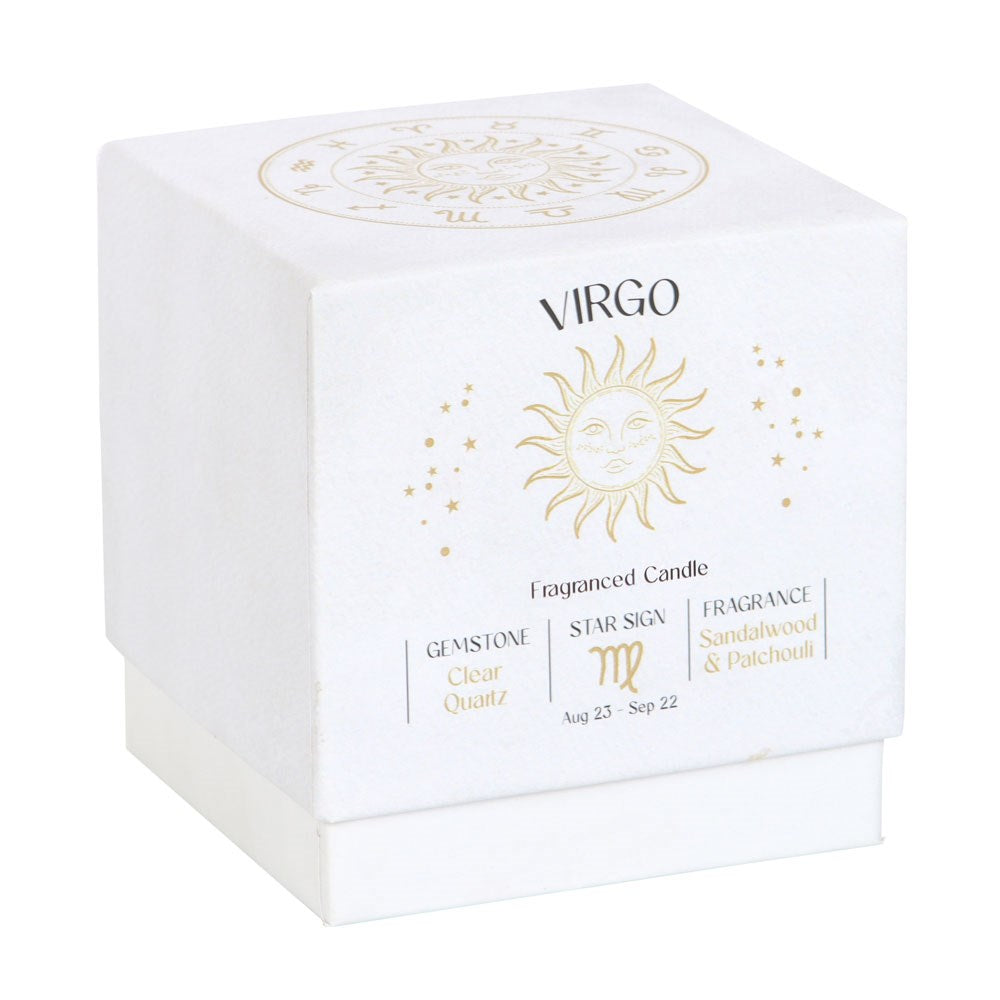 Virgo Quartz Candle