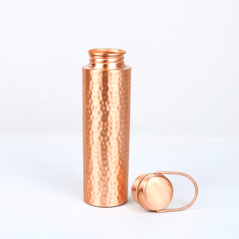 Hammered Hook Copper Bottle (1 Litre)