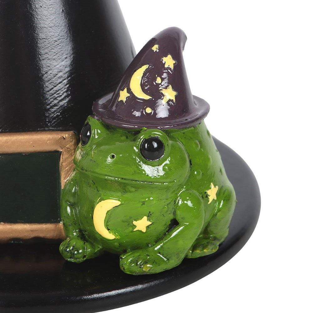 Toad and Witch Hat Incense Cone Holder