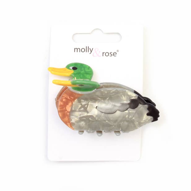 Pearlescent Duck Shaped Clamp (6cm)