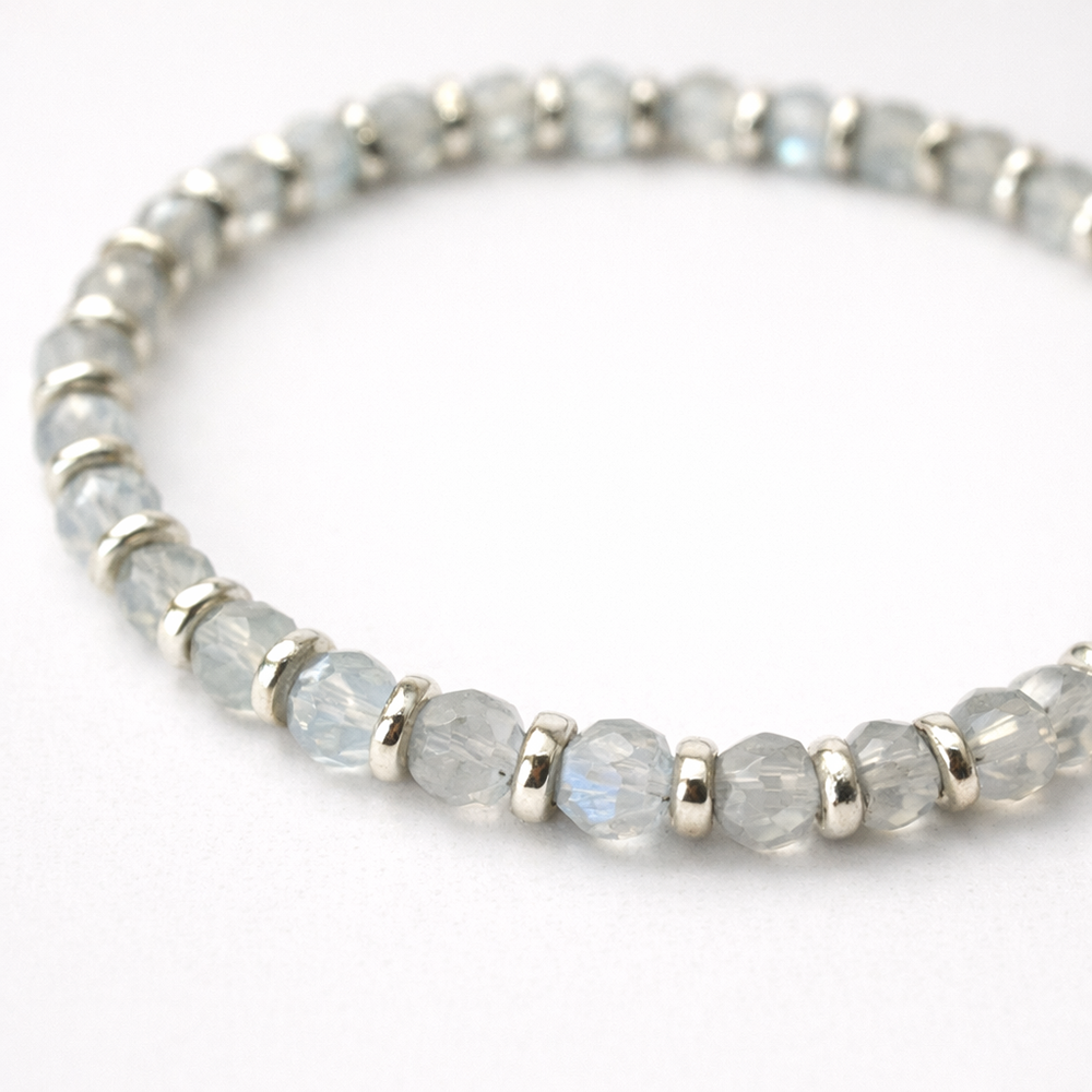 Silver Plated Opalite Bracelet