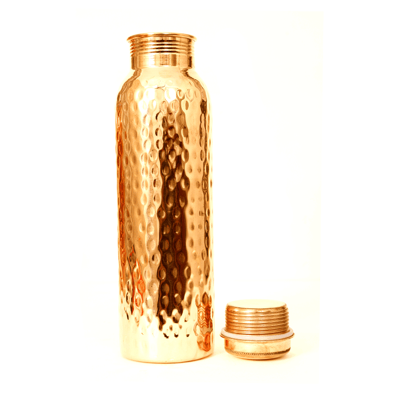 Pure Copper Bottle (Hammered, 900ml)