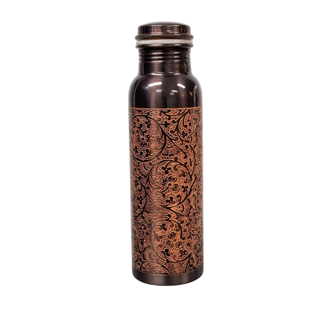 Pure Copper Water Bottle (Engraved)