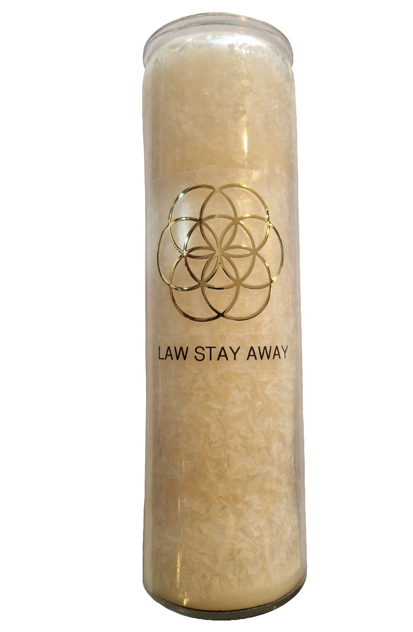 Law Stay Away Candle
