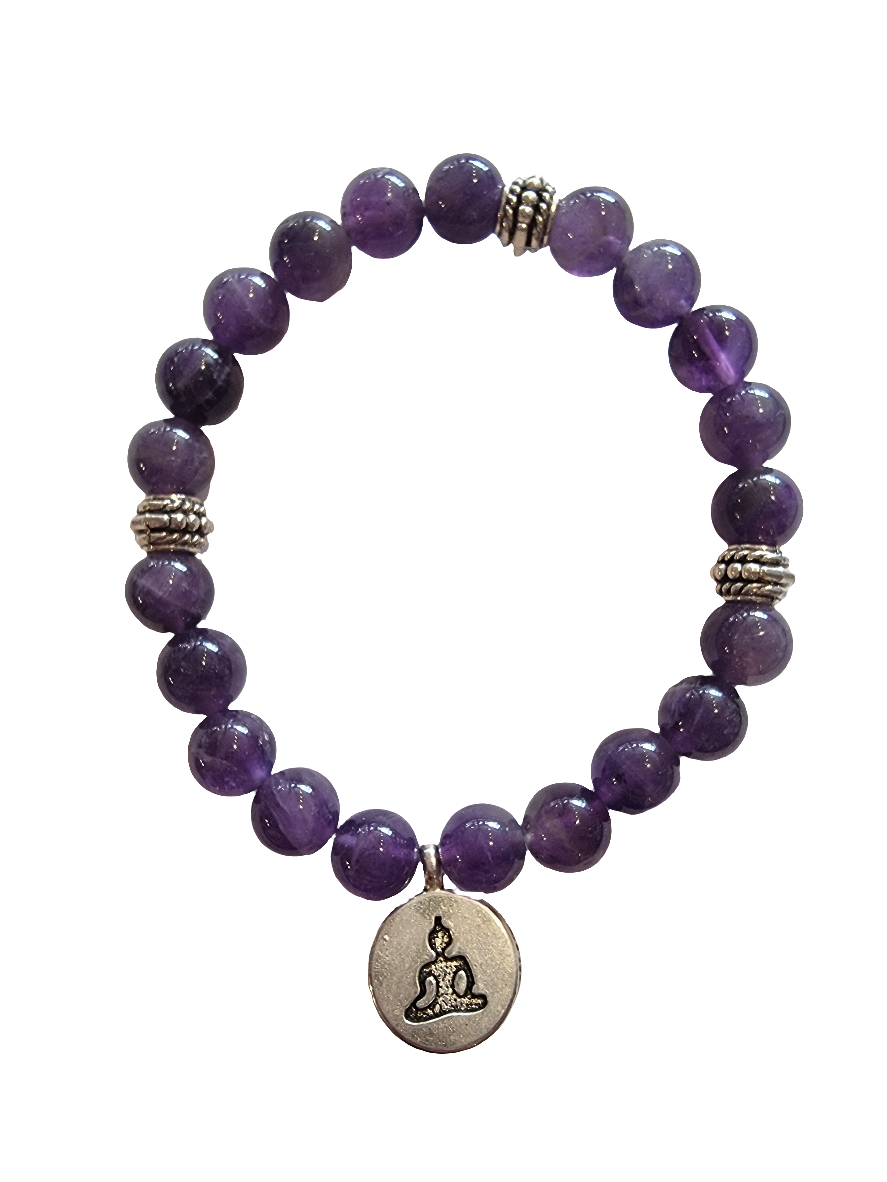 Amethyst Buddha Bracelet