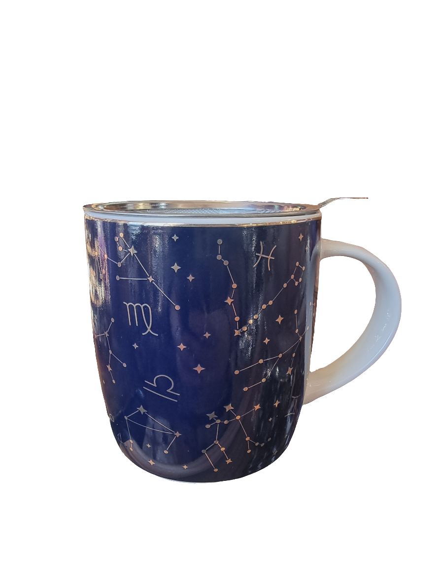 Astrology Tea Strainer Mug