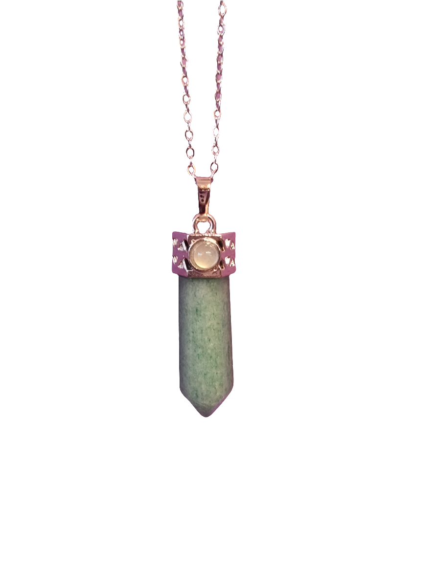 Green Aventurine Wand Pendant