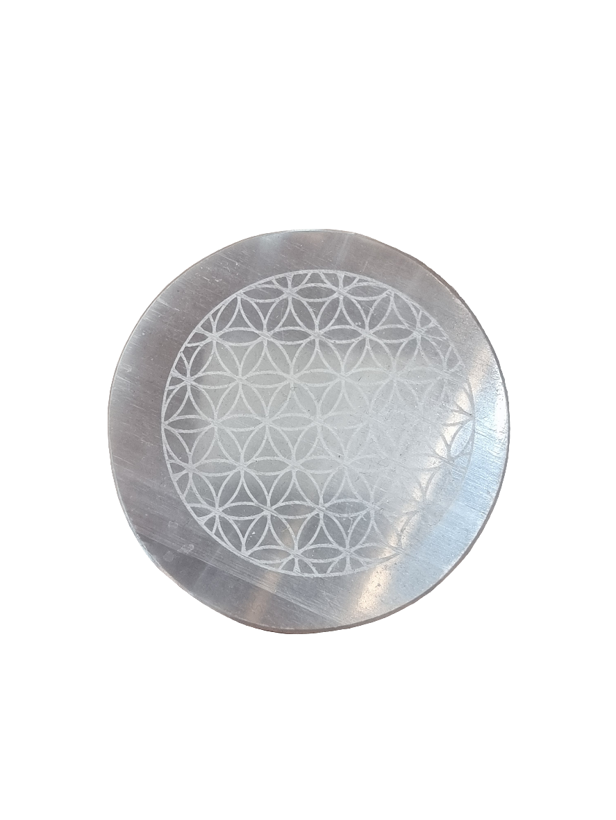 Selenite Plate Flower of Life