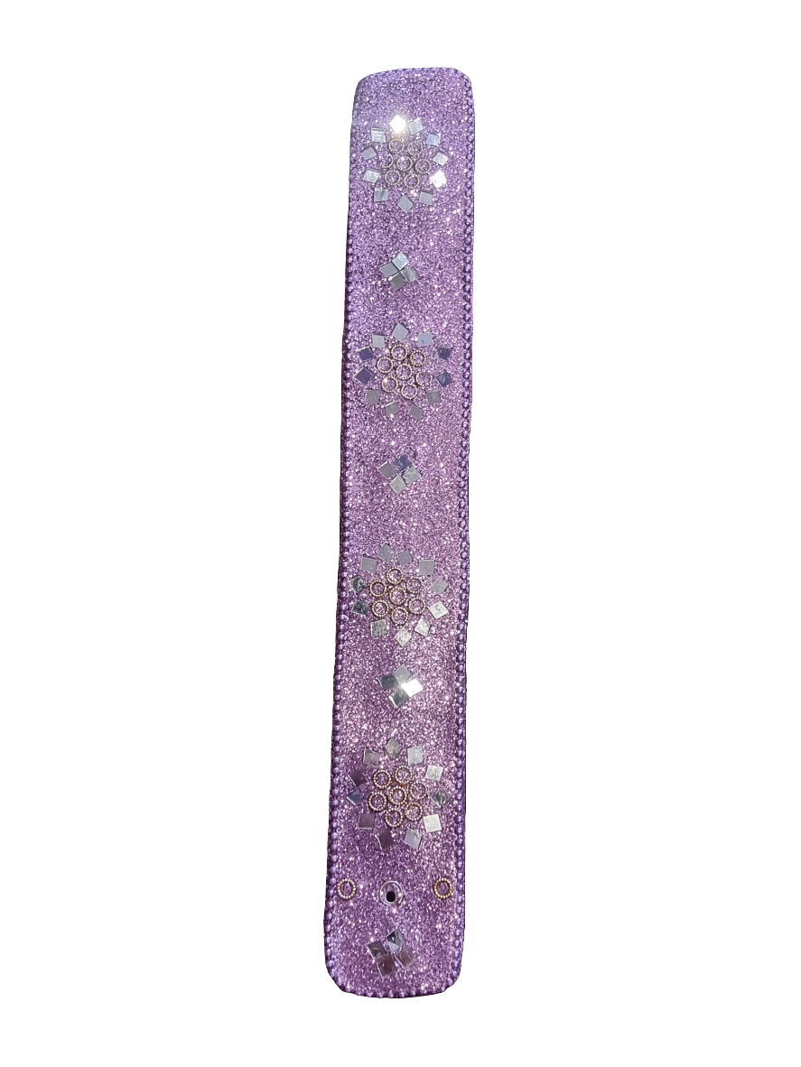 Purple Glitter Incense Holder