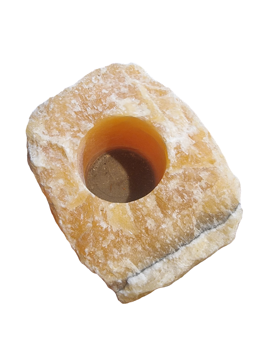 Calcite Tea Light Holder.