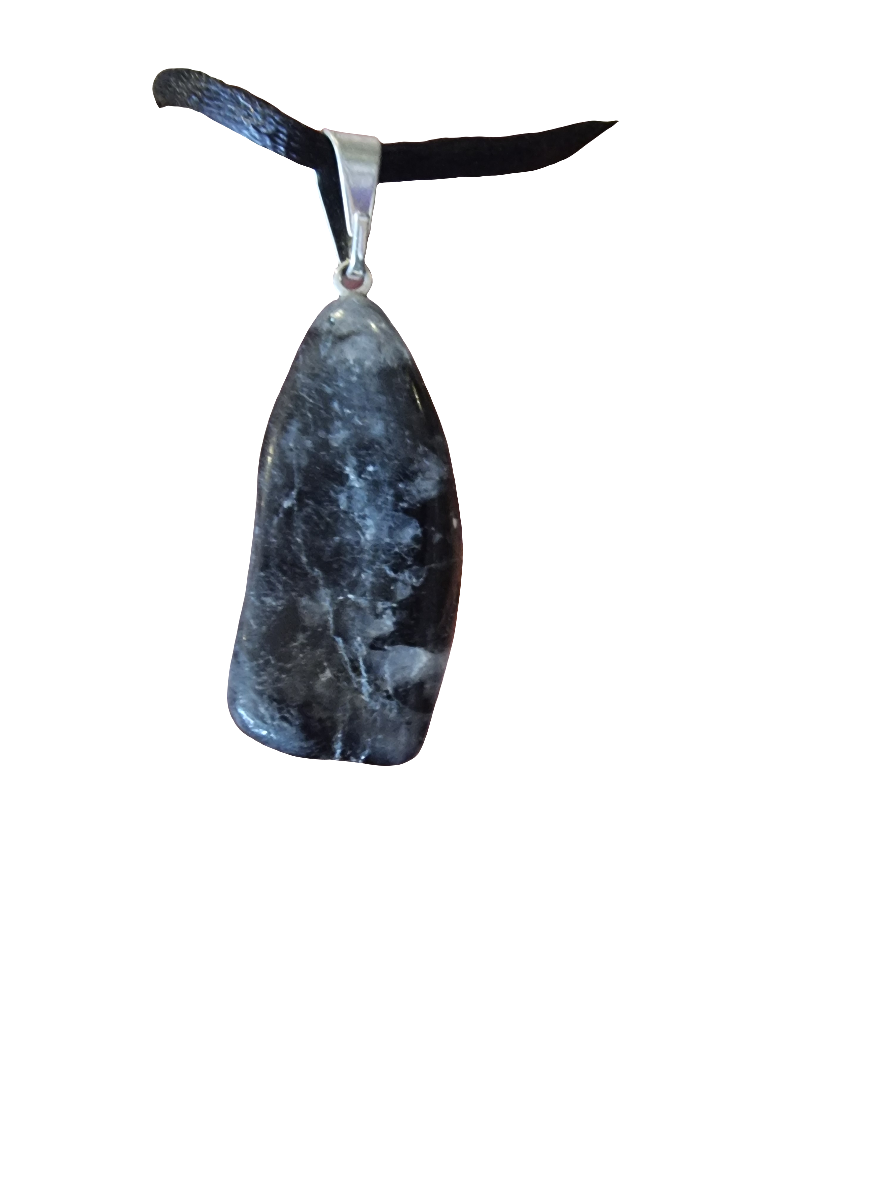 Tourmalinated Quartz Pendant (Dark)