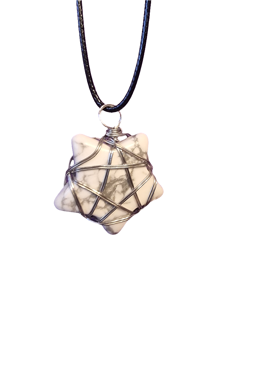 Howlite Star Pendant