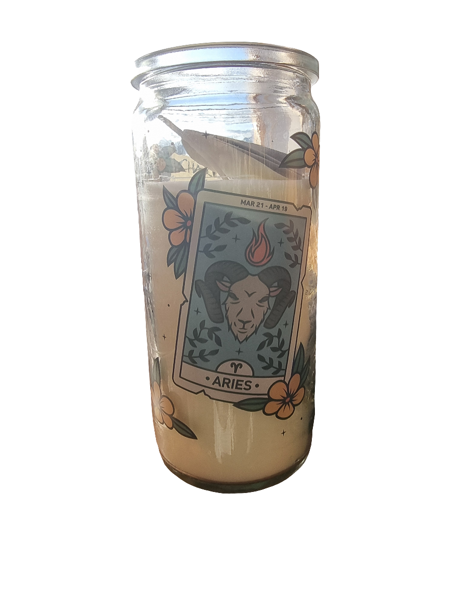 Aries Zodiac Candle