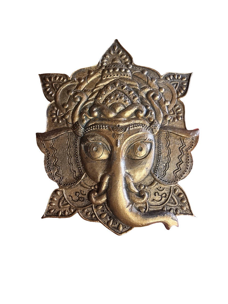 Ganesh Incense Holder Plate (Gold)